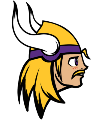 Minnesota Vikings Anime Logo fabric transfer